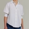 White Egyptian Cotton Short-Sleeved Shirt