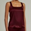 Burgundy Silk Camisole