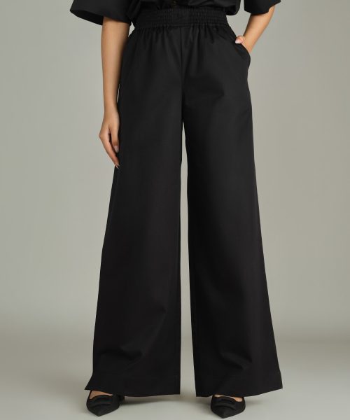 Black Egyptian Cotton Trousers