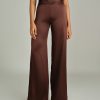 Espresso Silk Trousers