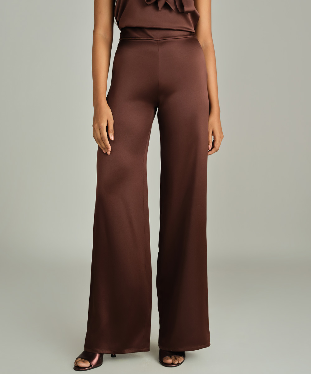 Espresso Silk Trousers