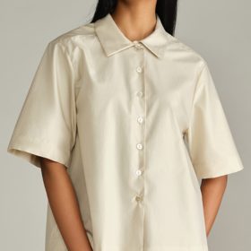 Fawn Egyptian Cotton Bowling Shirt