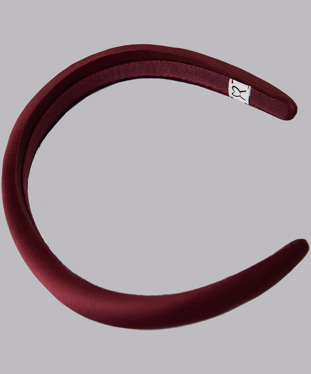 Burgundy Silk Headband