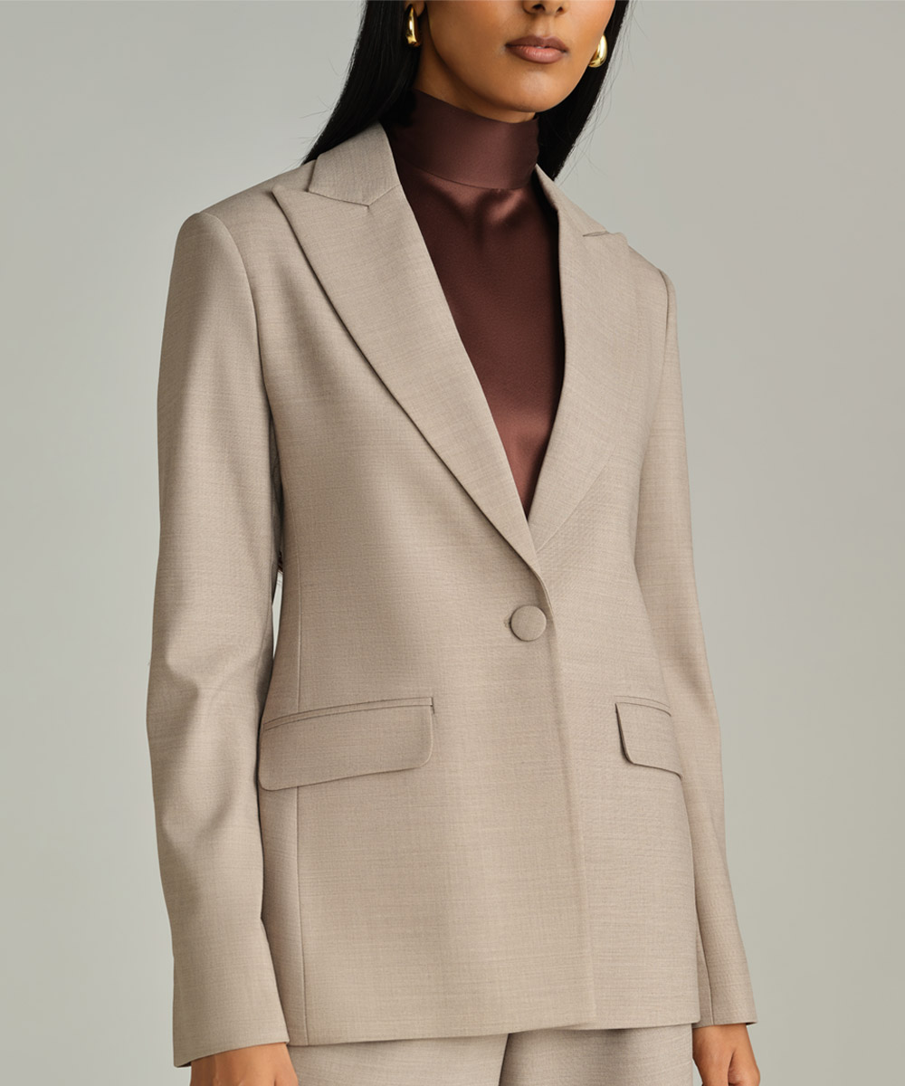 Tobacco Suiting Blazer